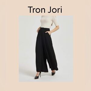 Tron Jori Women’s High Waist Wide Leg Palazzo Trousers Size XXL